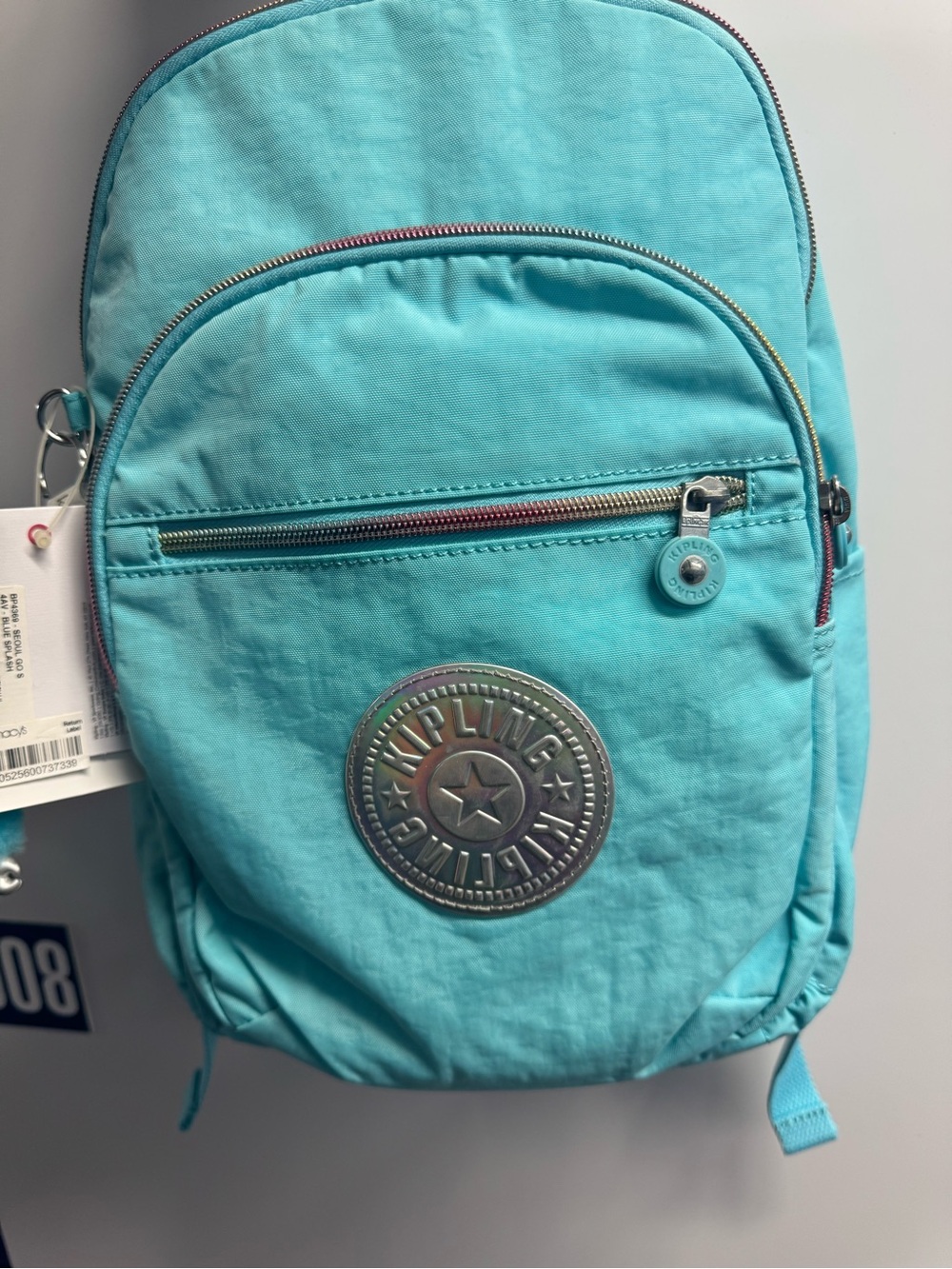 Kipling Sepulveda Go S 4 Av- Turquoise Mini Backpack with Front Zip Pocket
